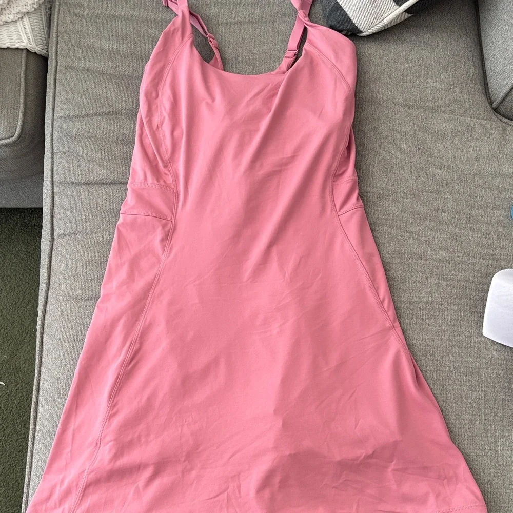 Persit Women’s U.S. XL Dusty Pink Halter Athletic Dress With Built in Shorts - Picture 10 of 10